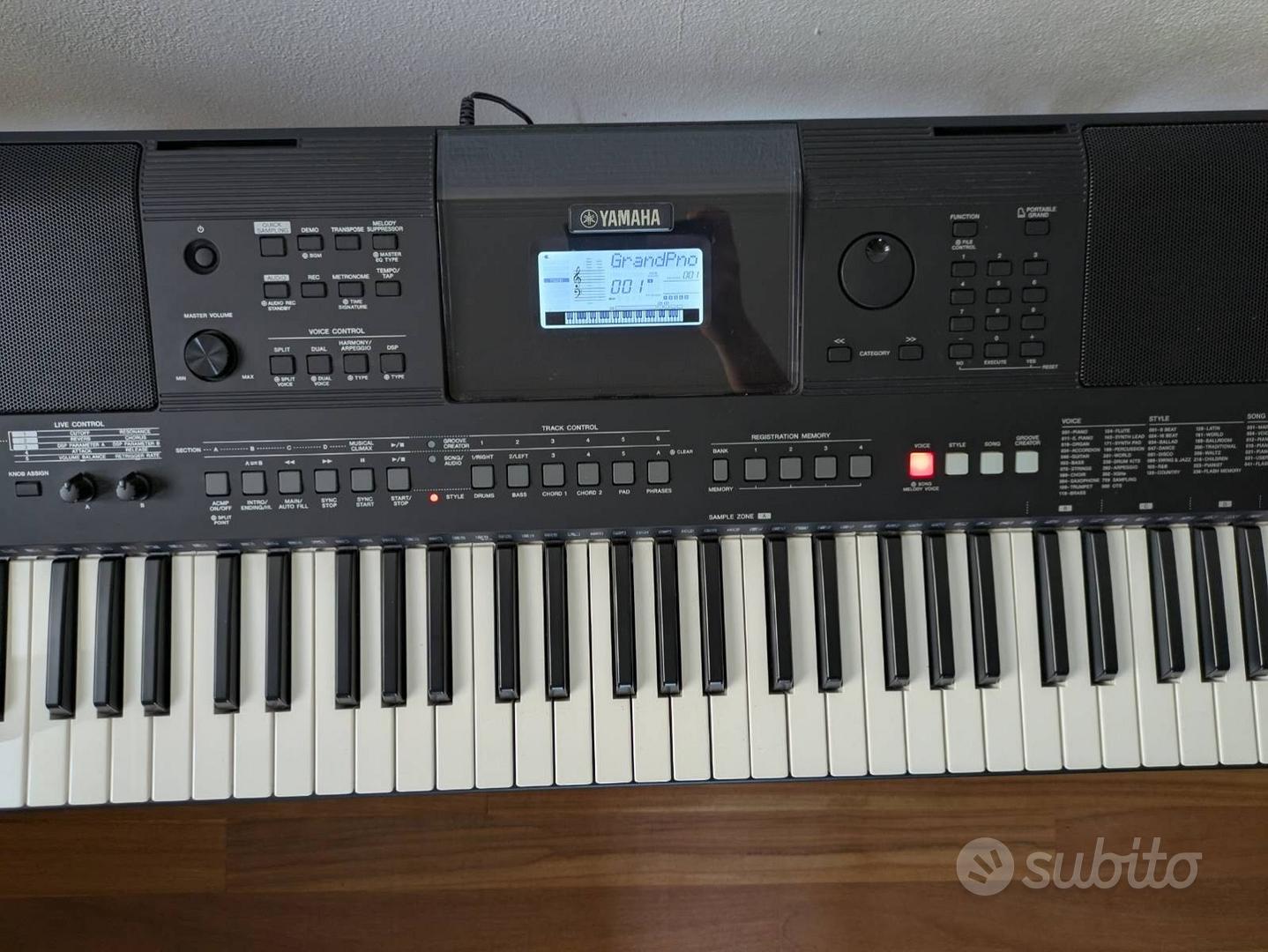 Yamaha P 125 Adattatore Alimentazione 12V Per Tastiera Yamaha PSR-290 - Caricabatterie CA Con Cavo Alimentatore 12V Per Tastiera - Foto 7