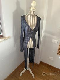 Spolverino estivo rete grigio scuro