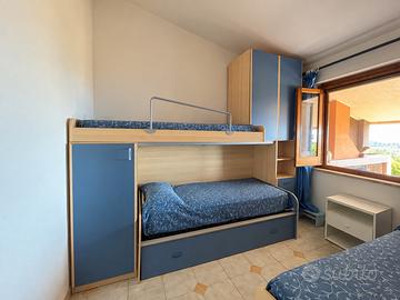 Cameretta completa con 4 posti letto e materassi