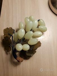 Ramo d'uva in giada vintage