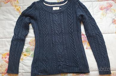 maglione blu donna