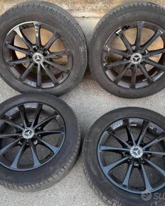 Cerchi Mercedes Benz 17 Total Black Come Nuovi