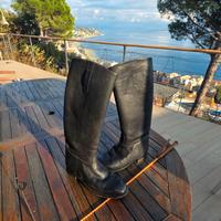 Stivali equitazione in pelle suola cuoio
