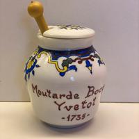 Vasetto vintage mostarda Yvetot 1735