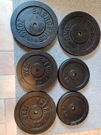 Dischi Pesi palestra ghisa per 90 kg. come nuovi