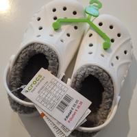 Ciabatte CROCS bambini bianche foderate 29-30 