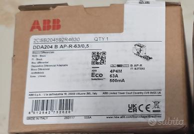 Differenziale ABB,4p Apr classe B 63ampere