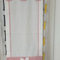 tenda con torrette e inserti in cotone