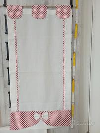 tenda con torrette e inserti in cotone