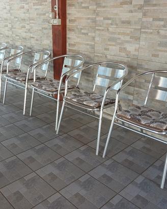 6 sedie da giardino come nuovi 