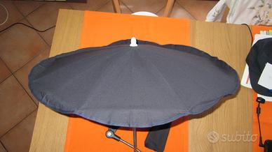 Ombrellino da passeggino blu