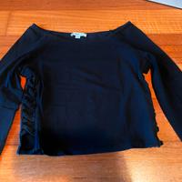 Maglia nera maniche lunghe Subdued