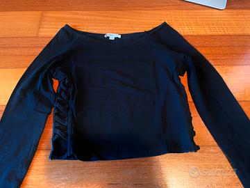 Maglia nera maniche lunghe Subdued