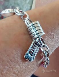 Braccialetto argento donna regolabile