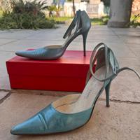 Sandalo a punta azzurro