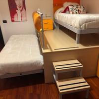 Soppalco con due letti