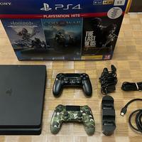 ps4 slim 1TB + 2 controller + base di ricarica