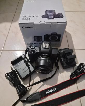 Canon eos M50 Mark II EF 15-45 come nuova