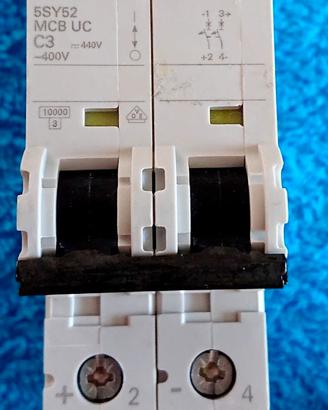Siemens 5SY52 MCB UC C3 interruttore magnetotermic