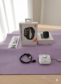 kit xiaomi redmi watch 3 active + cuffie redmi bud