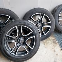  gomme semi nuove con cerchi in lega O.Z. 