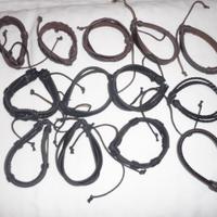 LOTTO NR.13 PEZZI BRACCIALI IN CUOIO NUOVI