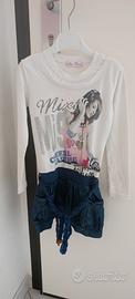 Abito con gonna in denim Miss Brum 4 Anni 104 cm