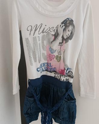 Abito con gonna in denim Miss Brum 4 Anni 104 cm
