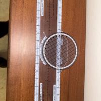 Righello plotter jeppsen aeronautico