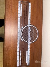 Righello plotter jeppsen aeronautico