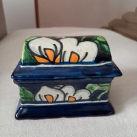 Scatola in ceramica Talavera dipinta a mano 