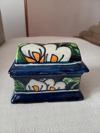 Scatola in ceramica Talavera dipinta a mano 