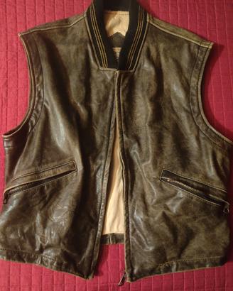 Gilet in pelle