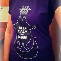 Maglietta / T-Shirt donna, Keep Calm and Purrr, L