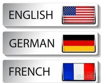 Ripetizioni inglese, tedesco, francese, italiano 
