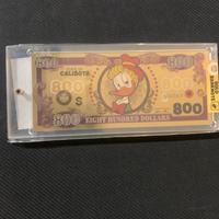 Banconota gold disney calisota 800$