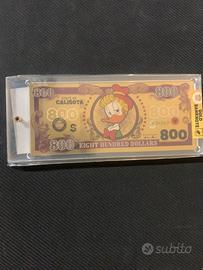 Banconota gold disney calisota 800$
