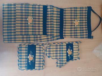 Set cucina grembiule presina e guantone