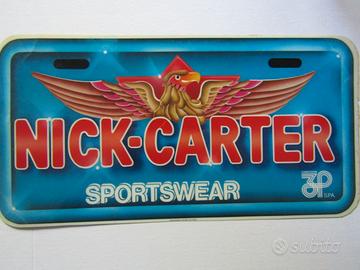 Adesivo Nick Carter vintage cm 33x17