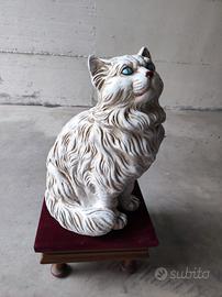 Gatto Persiano Gigante in Ceramica

