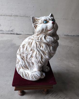 Gatto Persiano Gigante in Ceramica

