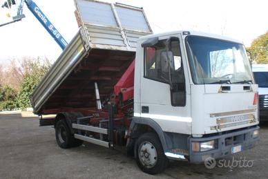 Iveco Eurocargo 75-14 con gru' e ribaltabile trila
