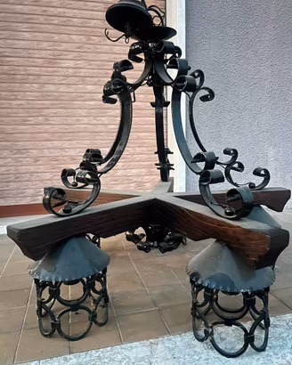 Lampadari legno massiccio