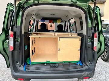 Struttura box letto per auto e van
