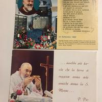 2 vecchie cartoline Padre Pio 1980/81