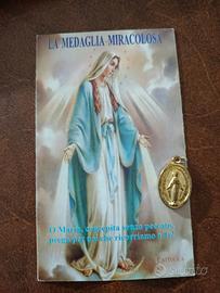 immagine madonna miracolosa con medaglia e preghie