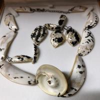 Parure collana orecchìni e bracciale