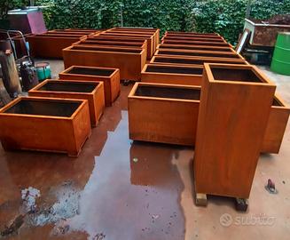 fioriere in corten 