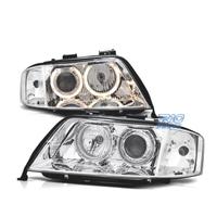 FARI AUDI A6 4B 97-01 ANGEL EYES FONDO CROMATO
