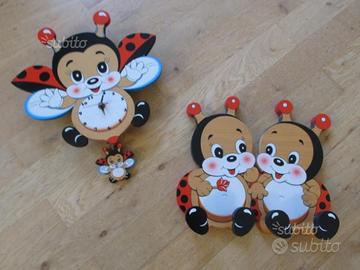 Orologio a pendolo e appendiabiti Bartolucci